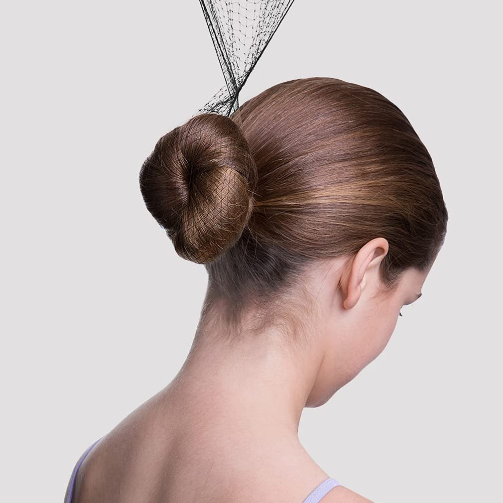 Invisible Hair Nets and U Shaped Hair Pins Set/Hair Bun Shaper Set with 50Pcs Elastic Edge Mesh Hair Nets and 10Pcs Positioning U Shaped Hair Pins for Women Hair Bun(Brown)