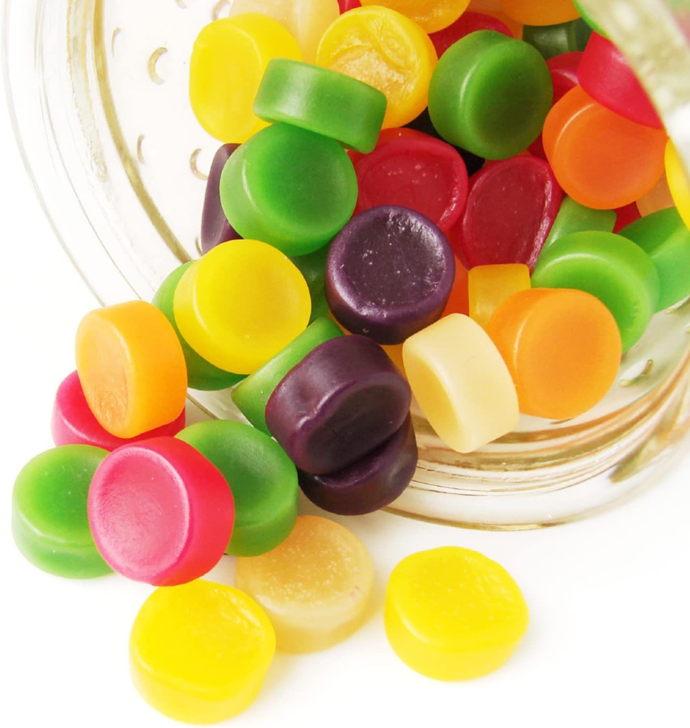 Gummy Molds Silicone for Keto Snacks, 4 Pcs 55-Cavity round Shape Mold for Apple Cider Vinegar Gummies Candy Making Supplies