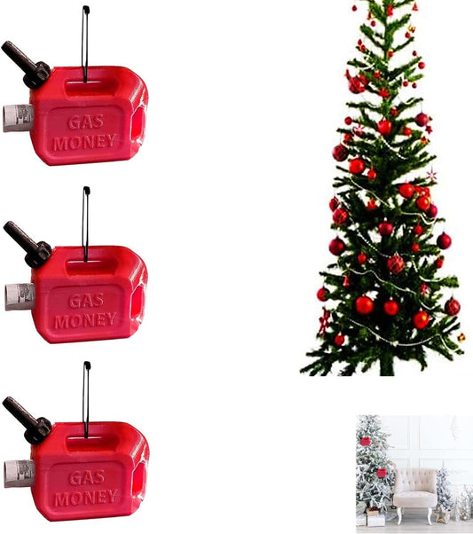 2025 Gas Can Ornament, Funny Money Holder Ornament, Funny Hanging Ornaments for Christmas Tree Christmas Decorations (3)