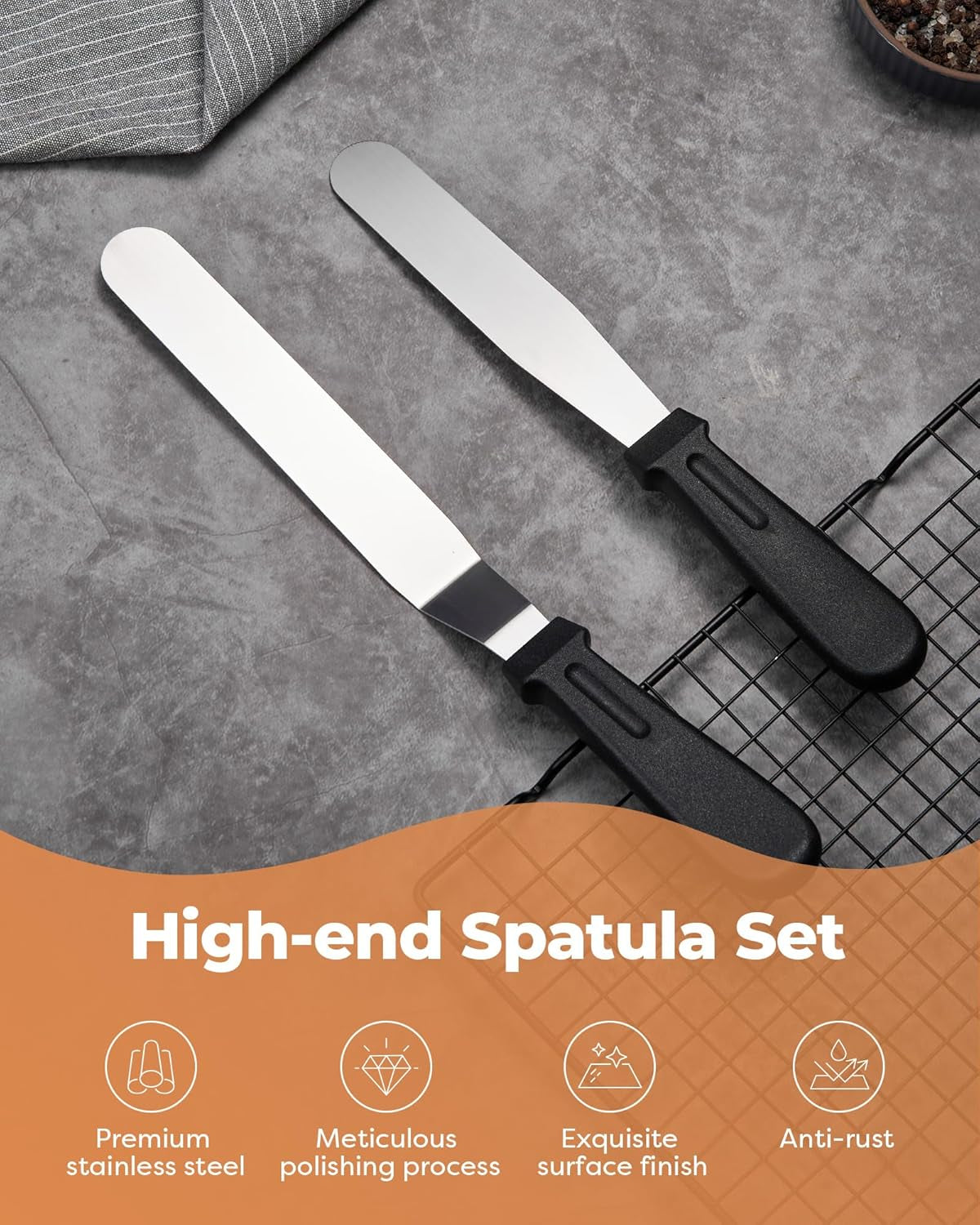 180 Pcs Cake Decorating Kits Supplies - Aluminium Alloy Revolving Cake Turntable, Numbered Cake Decorating Tips and Frosting Tools for Baking Cupcake Cookie Muffin Kitchen Utensils