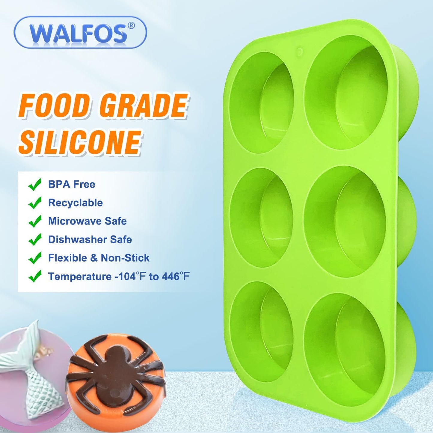Silicone Oreo Cookie Mold, round Cylinder Chocolate Covered Oreos Molds, BPA Free and Non-Stick, Perfect for Cookies, Oreos, Candy, Soap, Cupcake, Pudding, Jello, Set of 3