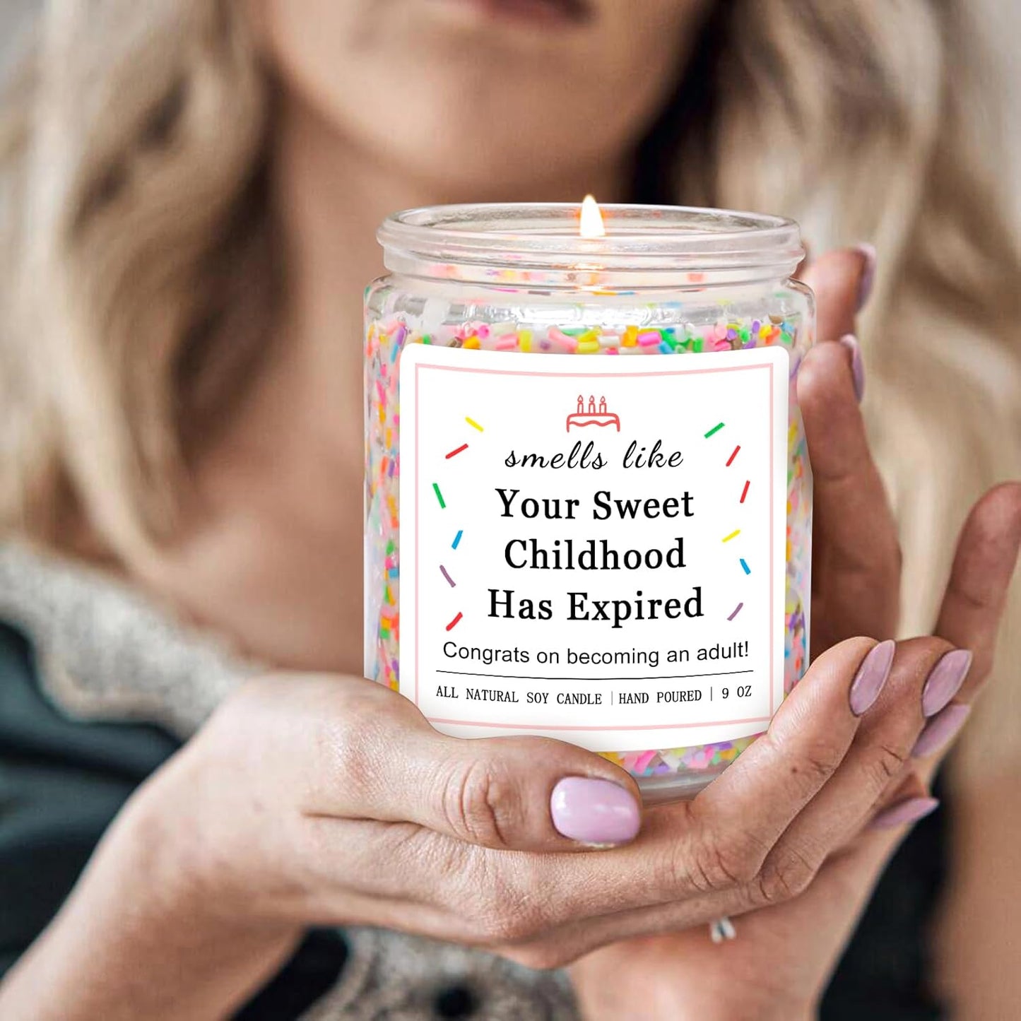 16Th 17 18Th Birthday Gifts for Girls, Birthday Gifts for 16 17 18 Year Old Girls, High School Graduation Gift for Teens Girls 16-18, (Vanilla Birthday Cake Scent with Sprinkles)