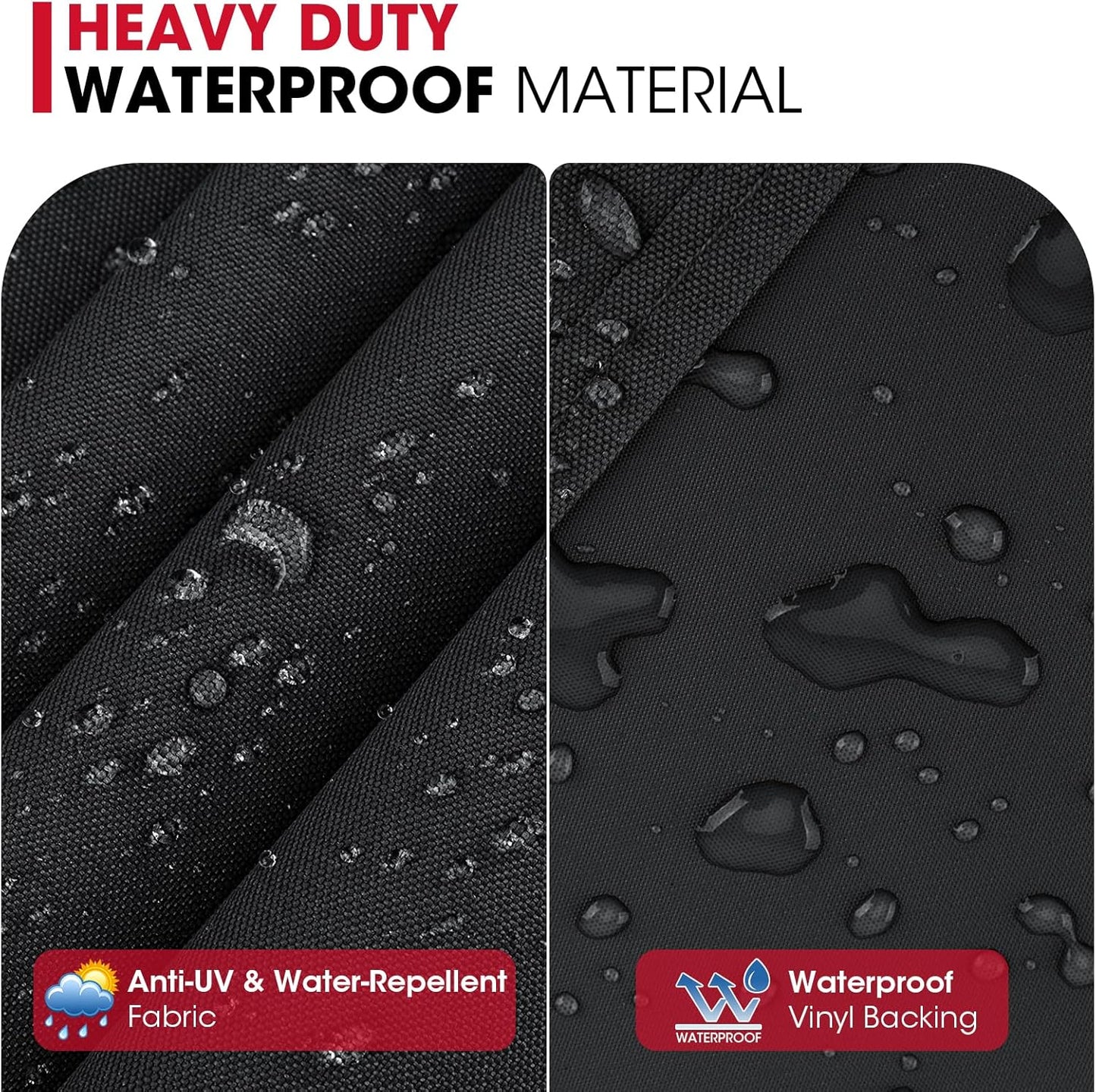 round Kettle Grill Cover Compatible with Weber 22 Inch Charcoal Grill, Heavy Duty Waterproof Fade Resistant Small Smoker Cover, All Weather Protection