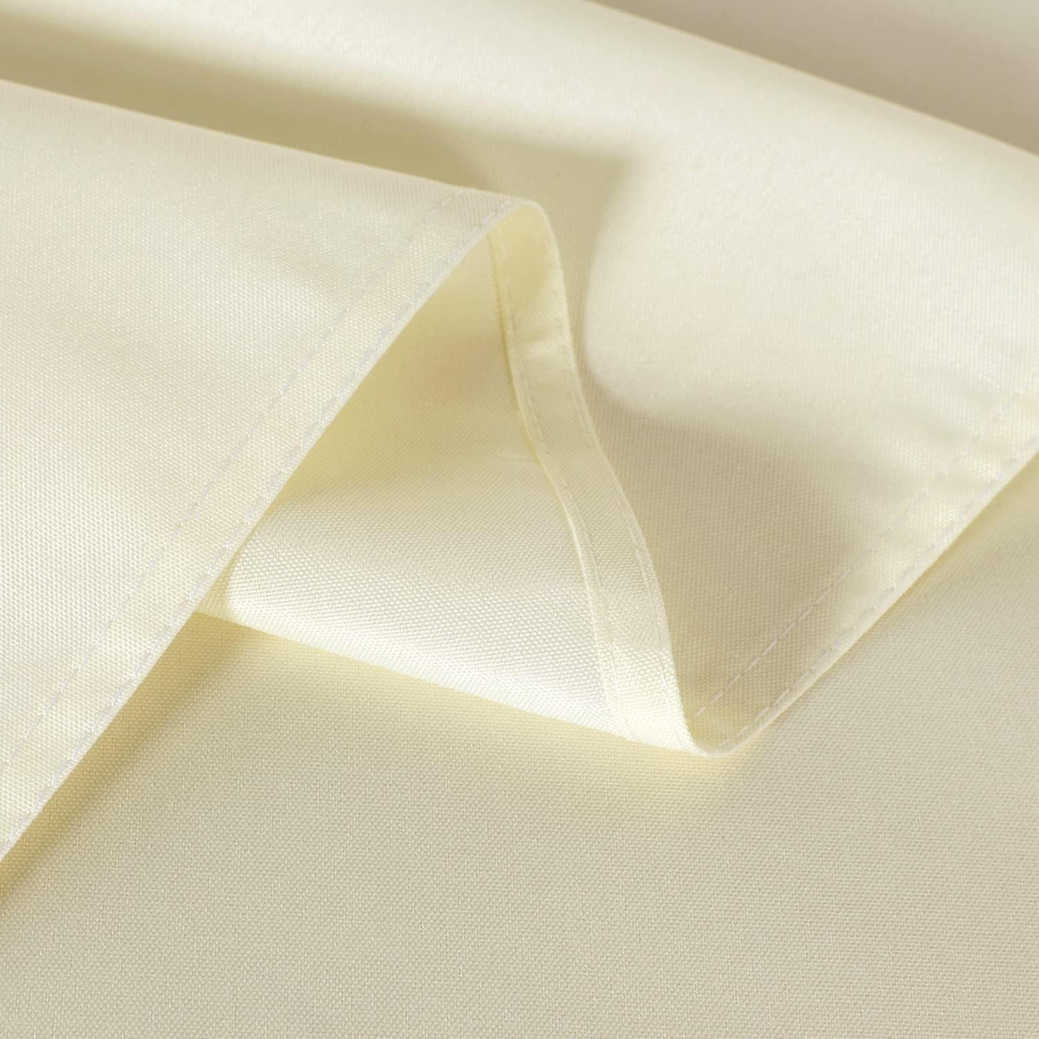 2 Pack Beige Tablecloth 60 X 102 Inch, Rectangle 6 Feet Table Cloth - Stain and Wrinkle Resistant Washable Polyester Table Cover for Dining Tables, Buffet Parties and Camping