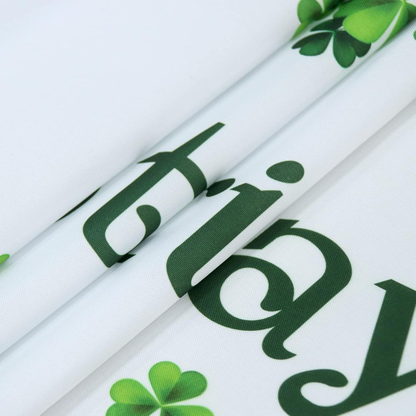 St Patricks Day Table Runner - 14 X 72 Inches Green Kitchen Shamrock Table Runner for Party/Farmhouse/Home Decoration/Holiday/Dinning Table, 1 Piece