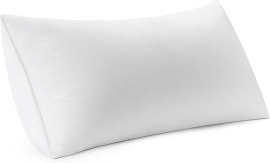 16X20 Inch Premium Lumbar Throw Pillow for Bed Sofa Couch Virgin Microfiber with 100% Cotton Cover Decorative Throw Pillow Insert Stuffer Form
