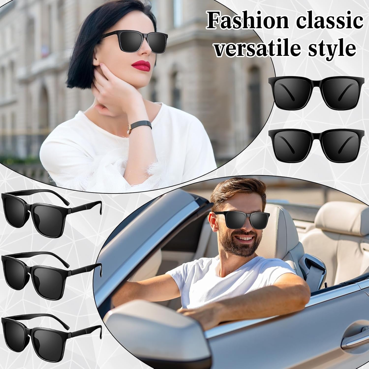Bulk Retro Vintage Sunglasses - 100 Pieces for Men and Women, Perfect for Summer Beach and Pool Parties, Inspired by 70s and 80s Styles