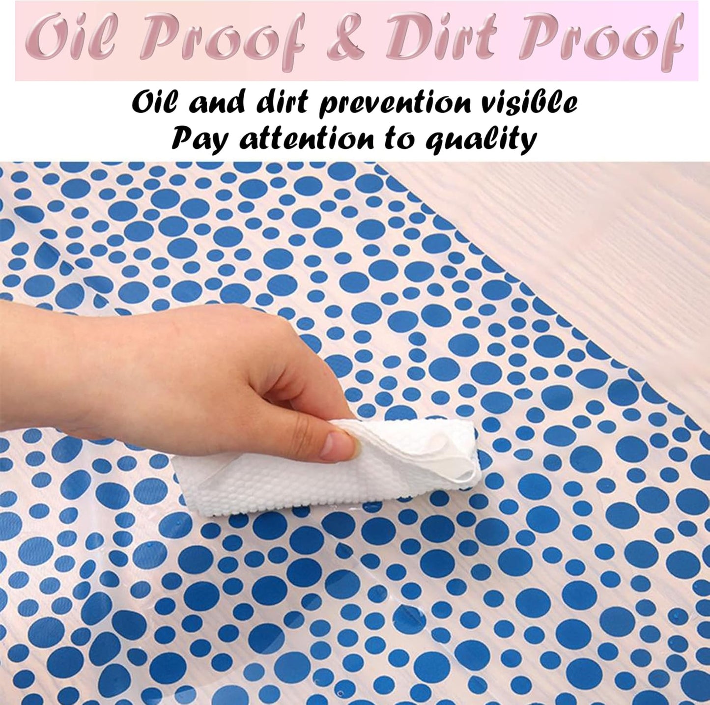 12-Pack Blue Dot Confetti Disposable Tablecloths (54" x 108") with Table Runner Decorations for Weddings, Birthdays, Baby Showers, and Anniversaries