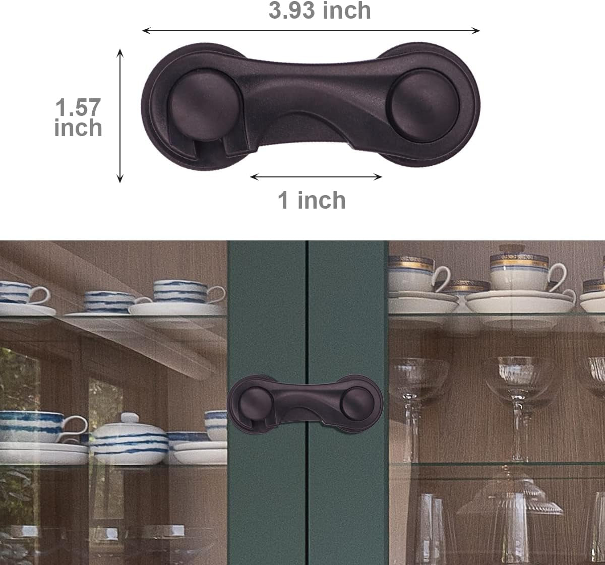 Child Proofing Cabinet Locks 4 Pack & Child Safety Cabinet Strap Locks 4 Pack