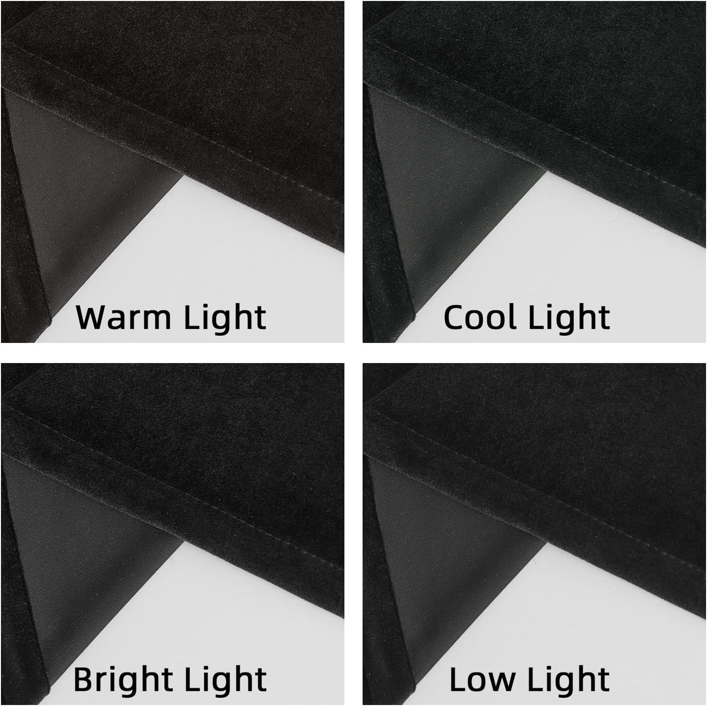 Luxury Black Velvet 90-Inch Length Blackout Curtains, Thermal Insulated Rod Pocket Drapes, Soft Room Darkening Panels for Living Room, Dining Room, and Bedroom, Set of 2, W52 x L90 Inches