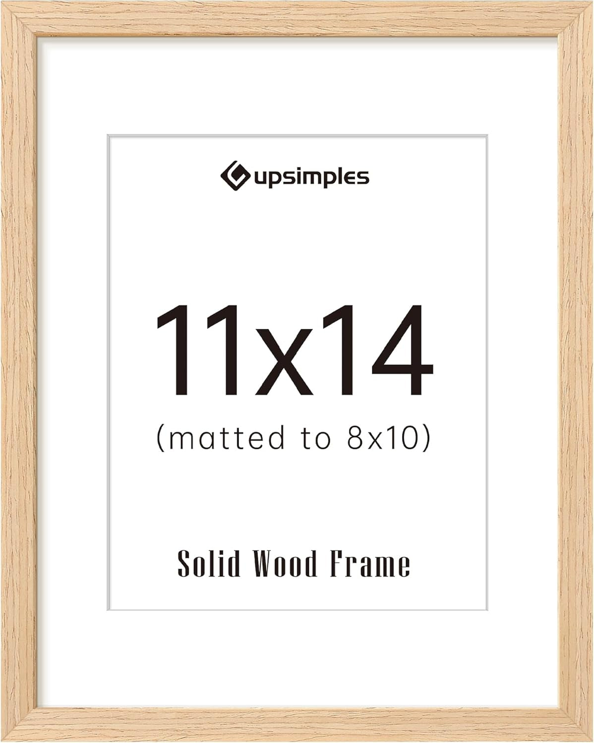 1Pack Wooden Frame 11X14 Bundle with 1 PVC 11X14