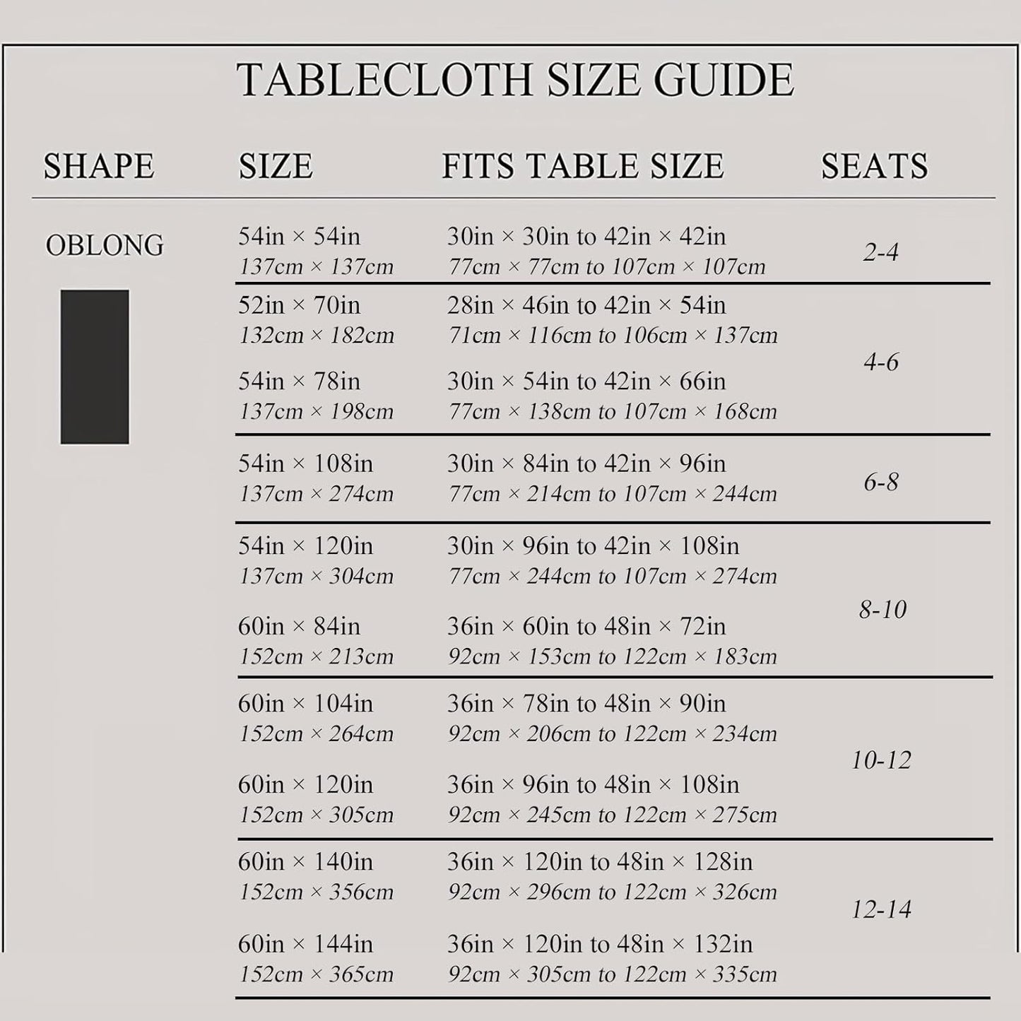 Rectangle Tablecloth, Waterproof Vinyl Table Cloth with Flannel Backing, Plastic Table Cloths for Dinner, Kitchen, Outdoor and Parties, 60"X84"