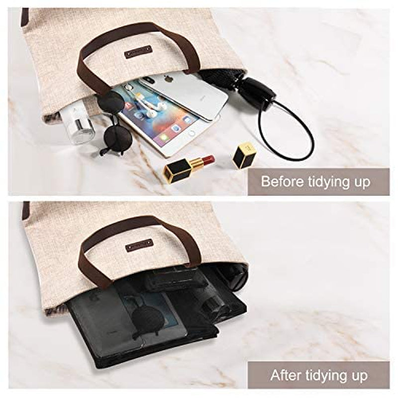 Mesh Pouch, Make up Bag with Zipper Cosmetic Organizer Pouch for Daily or Travel to Keep Small Items, 4 PCS Black