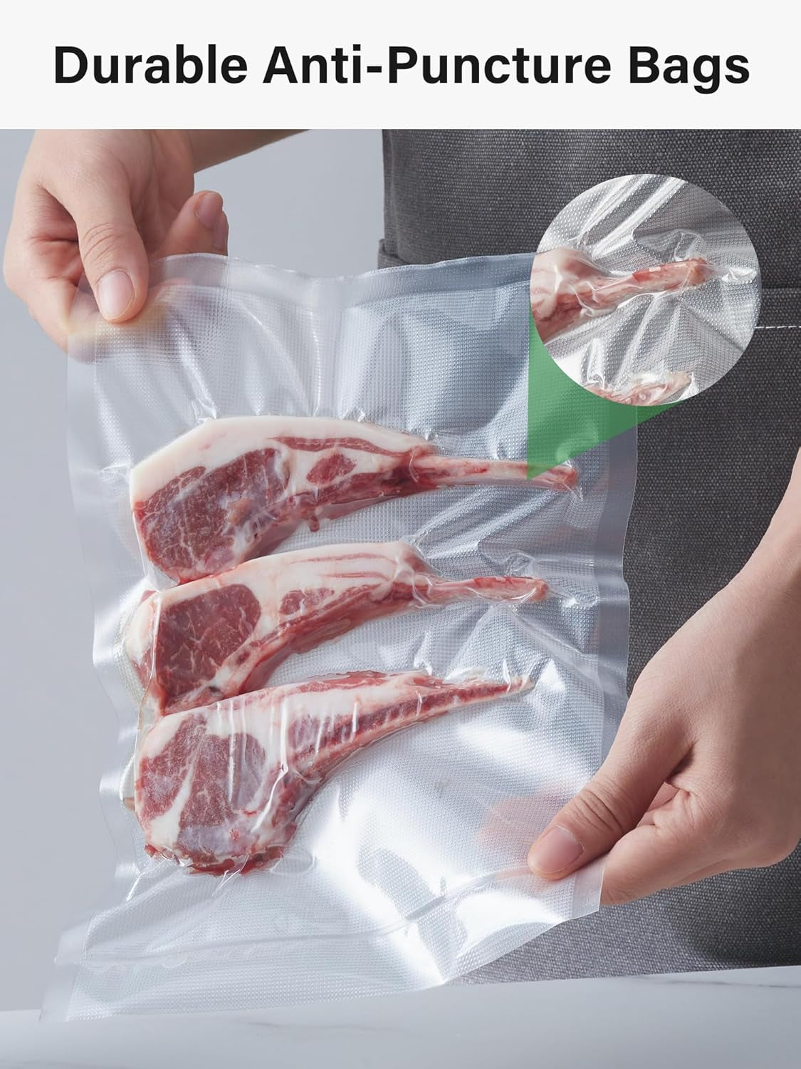 Vacuum Sealer Bags for Food, 150 Gallon 11" X 16", Quart 8" X 12" and Pint 6" X 10" Vacuum Seal Bags, Commercial Grade, BPA Free, Pre Cut Freezer Bags for Food Storage, Meal Prep or Sous Vide