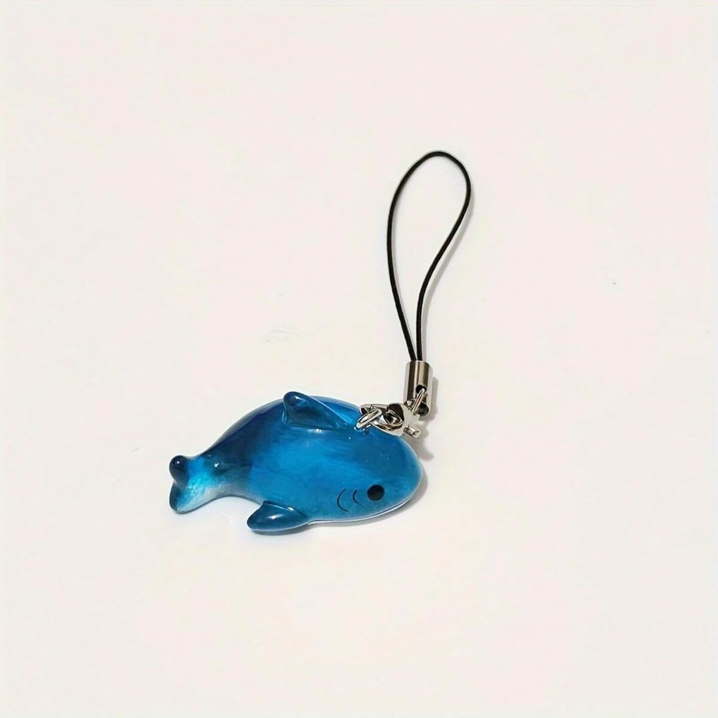 2Pcs Shark Phone Charms, Whale Shark Keychain, Blue Ocean Phone Charms for Bag Keychain Camera Decor