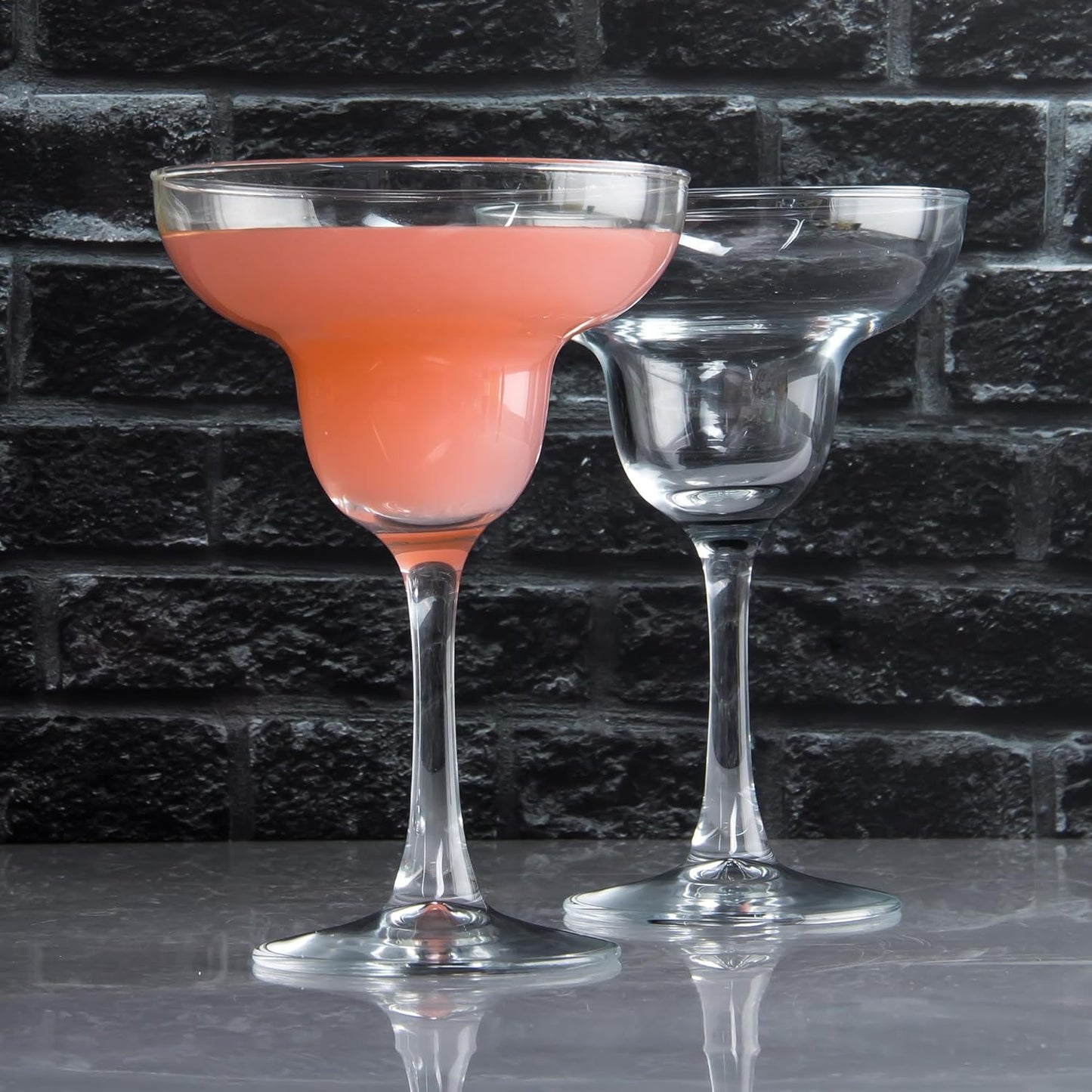 Set of 7 Classic Clear Margarita Glasses - Versatile Cocktail Glasses for Espresso Martini, Cosmopolitan, Manhattan, Perfect for Housewarming and Engagement Gifts, 10 Ounce Capacity