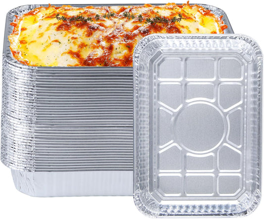 8.5 X 6 Inch Drip Pans for Weber, Grill Accessories for Weber Spirit, Genesis, Traveler, Q Series, Disposable Aluminum Foil Grease Tray Liners (20Pcs)