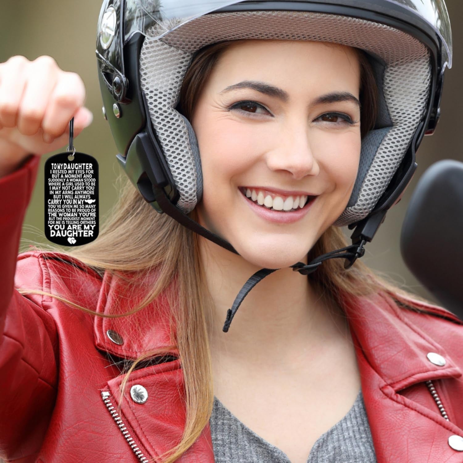 Daughter Gifts for Mothers Day - to MY DAUGHTER Keychain Thanksgiving Valentines Day Birthday Stocking Stuffers Christmas Xmas White Elephant Gift, Daughter'S Easter Basket Stocking Stuffers