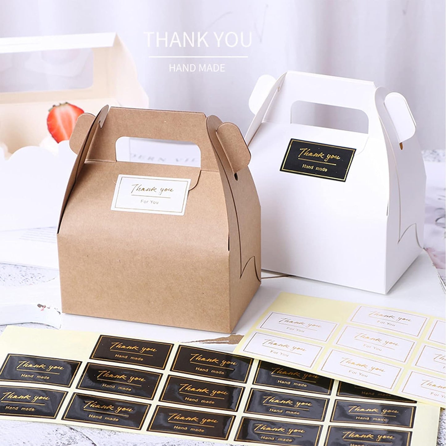 Knafeh Pistachio Chocolate Wrappers with Thank You Stickers - 100 Pcs Self-Adhesive Plastic Wax Melt Snap Bar Bags (2.5 x 7.1 Inch)