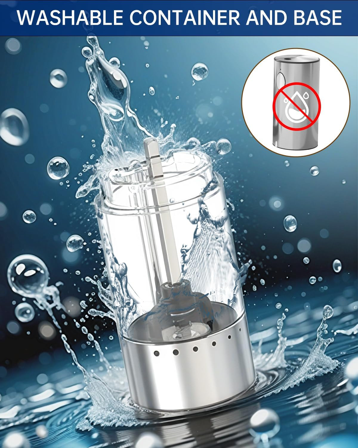 Stainless Steel Electric Pepper Grinder, Rechargeable Pepper Mills with LED Light, 6-Level External Adjustable Coarseness for Easy Use