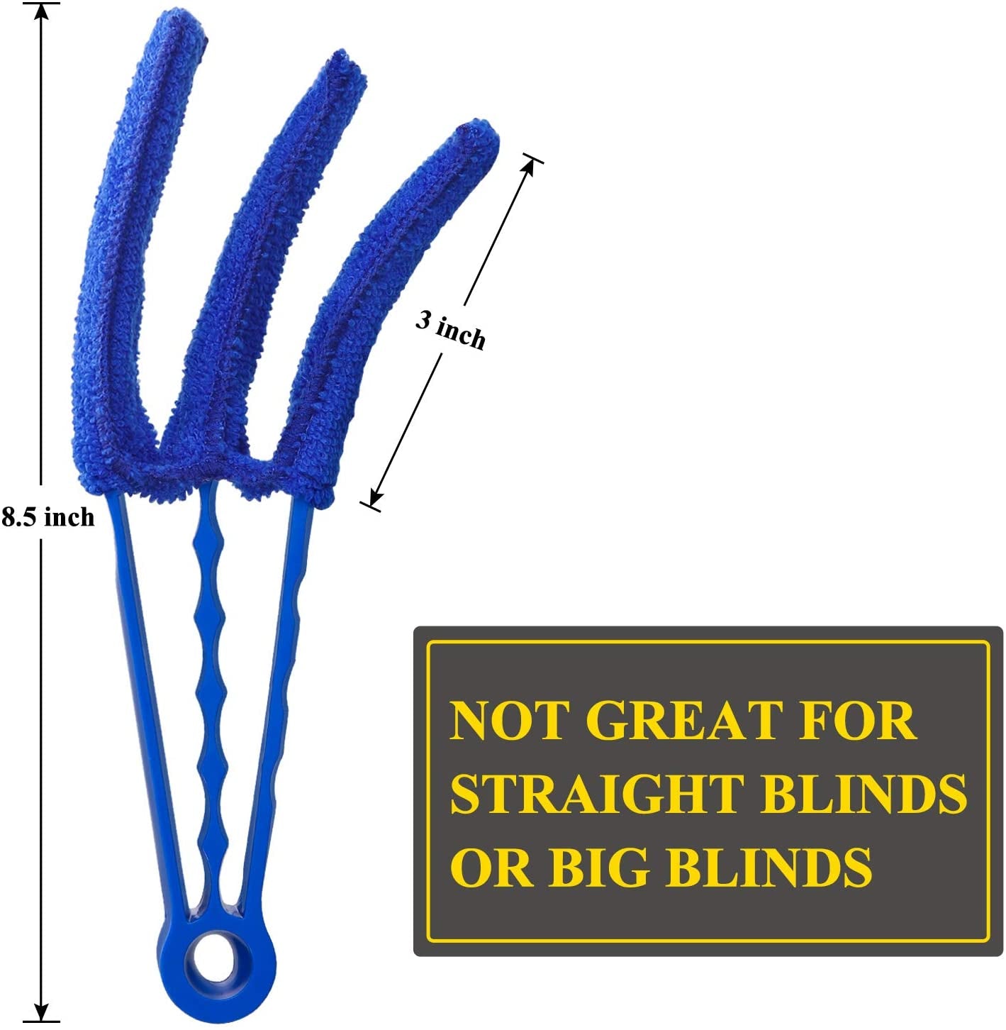 Window Blind Cleaner Duster Brush with 5 Microfiber Sleeves - Blind Cleaner Tools for Window Shutters Blind Air Conditioner Jalousie Dust