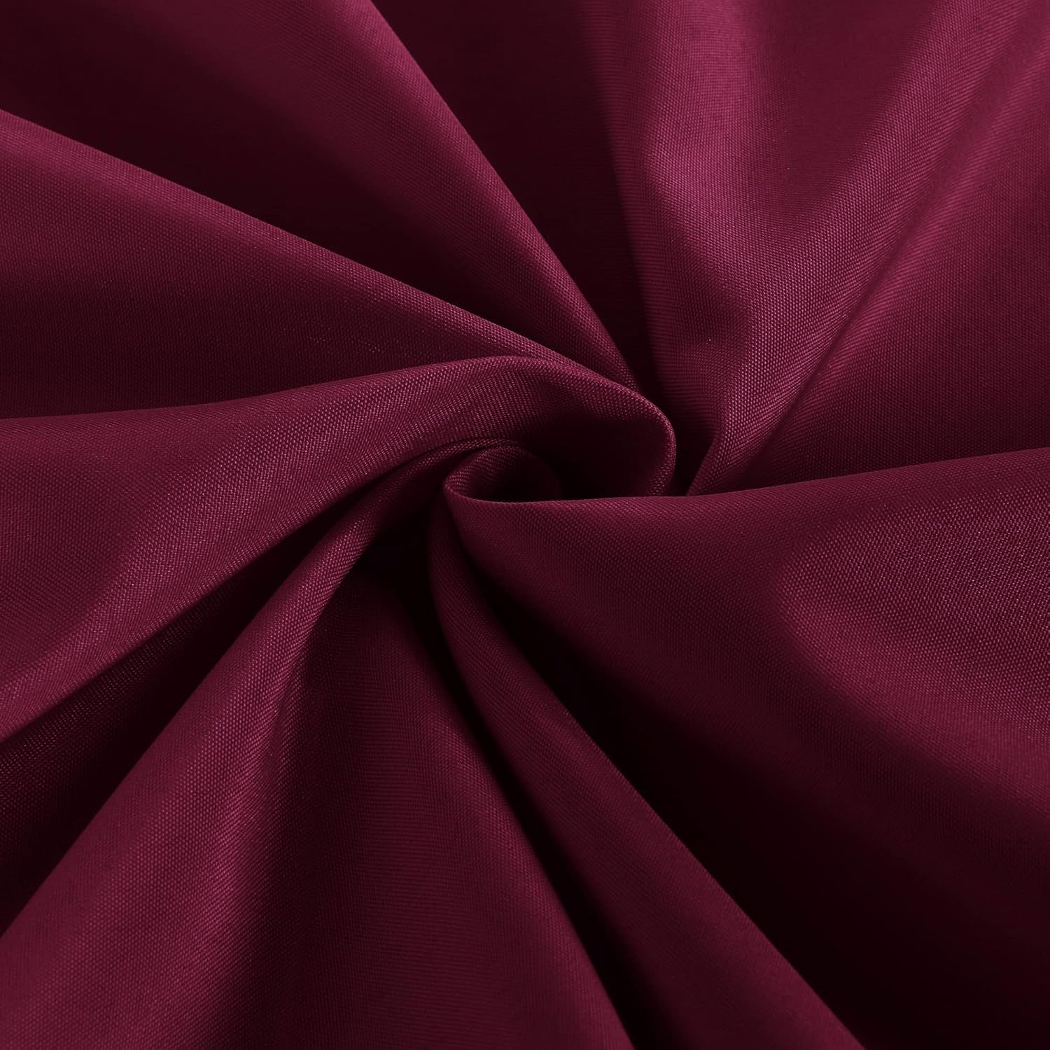 2 Pack Fitted Table Covers for 6 Foot Tables - Water Resistant Washable Fabric Polyester Rectangle Table Cover Protector for Wedding, Banquet and Trade Shows, 72L X 30W X 30H Inches, Burgundy