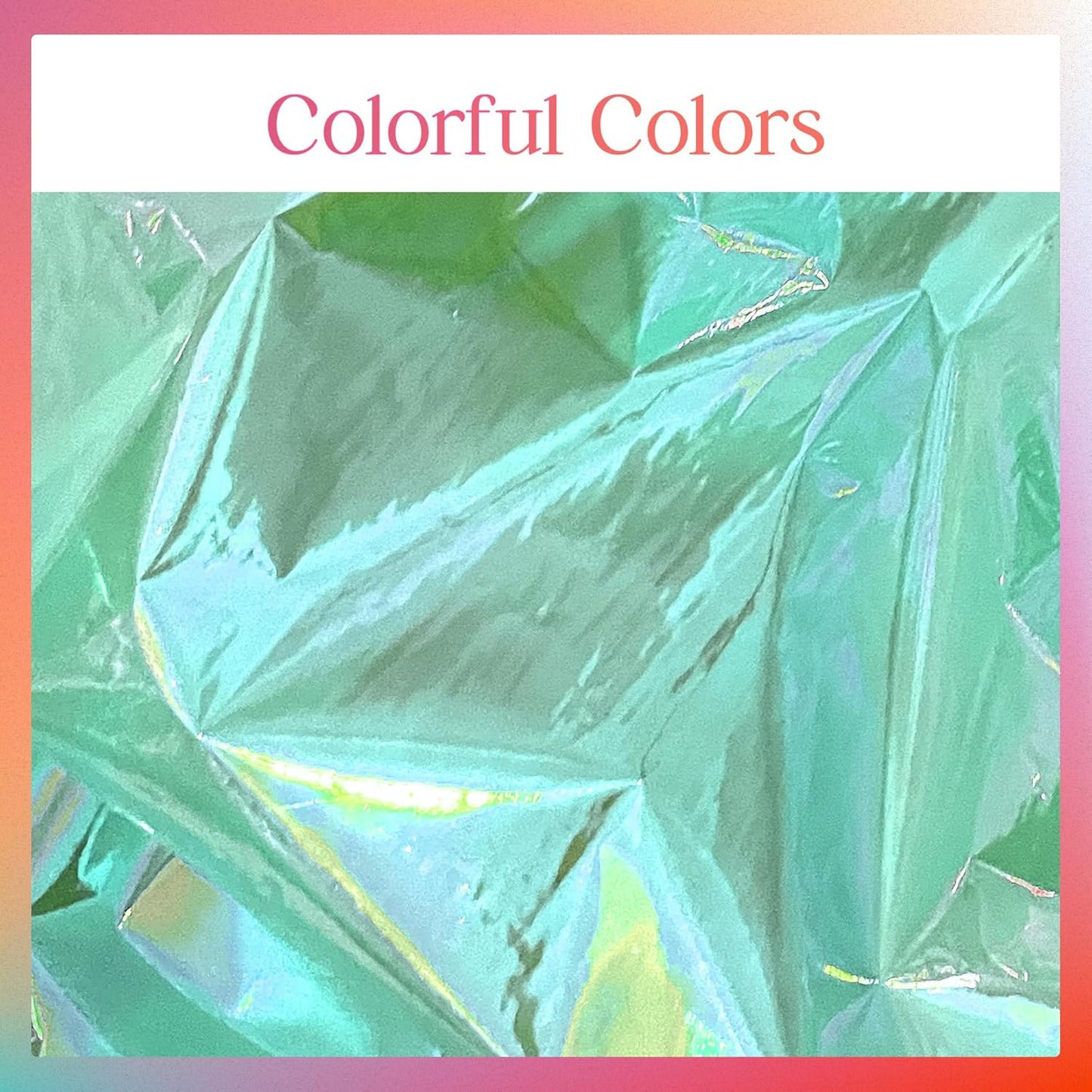 Set of 4 Green Iridescent Disposable Tablecloths - 40 x 108 inches Shiny Laser Table Covers - Holographic Plastic Table Linens for Weddings, Parties, and Banquets