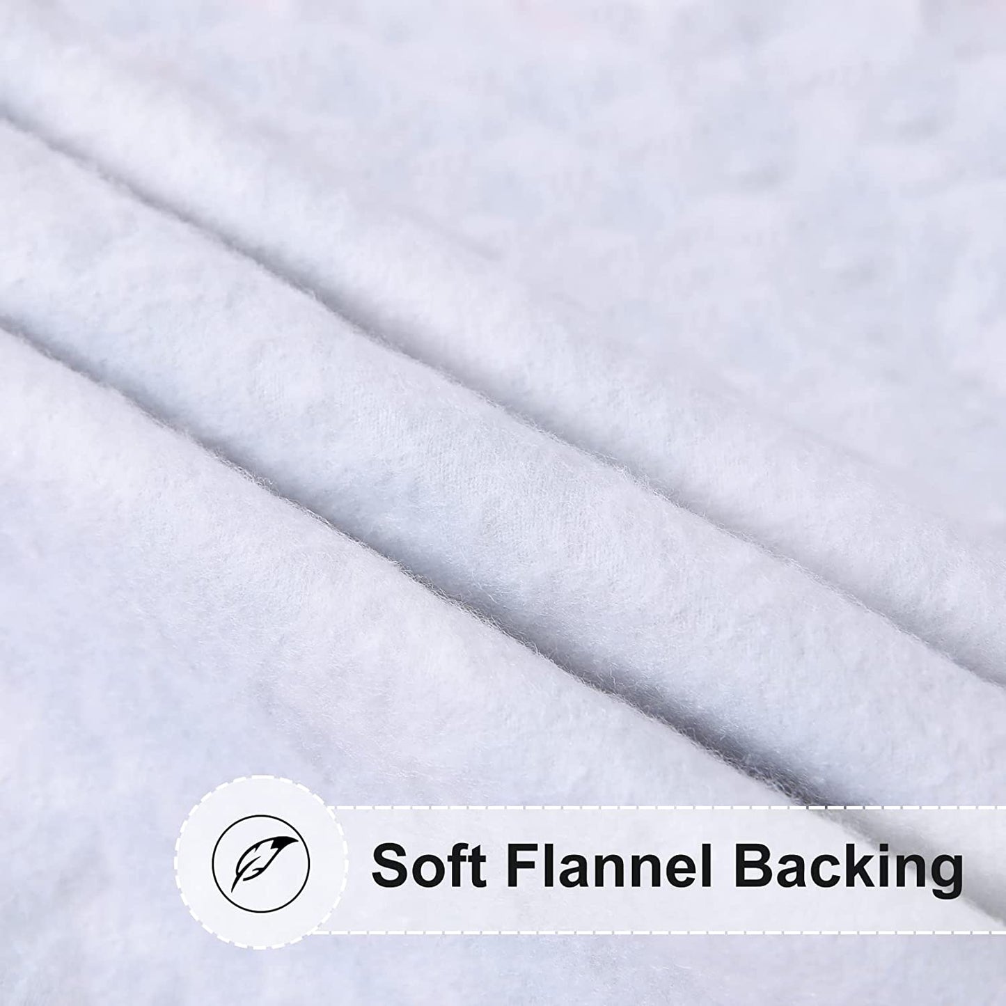 round Fitted Tablecloth with Elastic Edge, 100% Waterproof Oil Proof Plastic Table Cover, Vinyl Flannel Backed Tablecloth Fits 36"-44" round Tables for Dinner, Outdoor, Picnic, Flowers