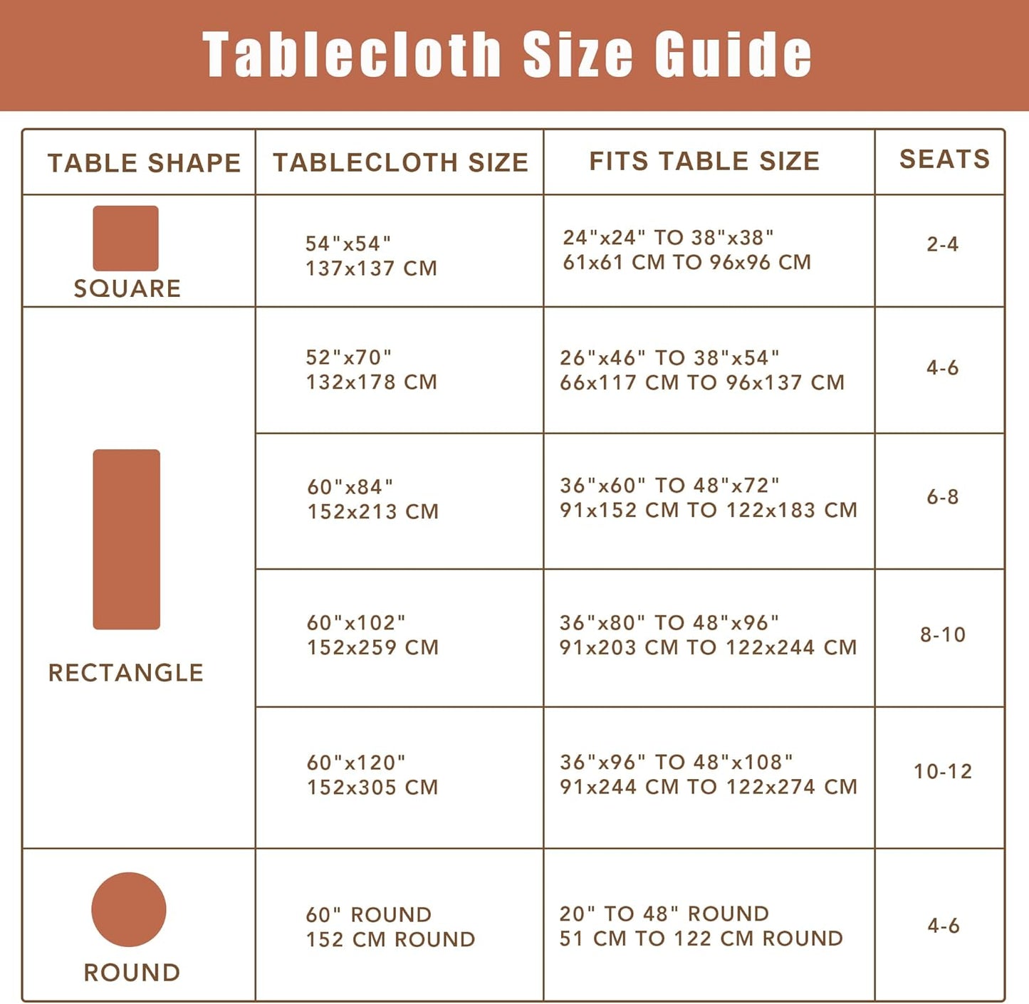 White Stripe Textured Tablecloth Set, 2 Pack - 54 x 54 Inches - Stain-Resistant and Washable Square Table Covers for Events, Banquets, and Weddings