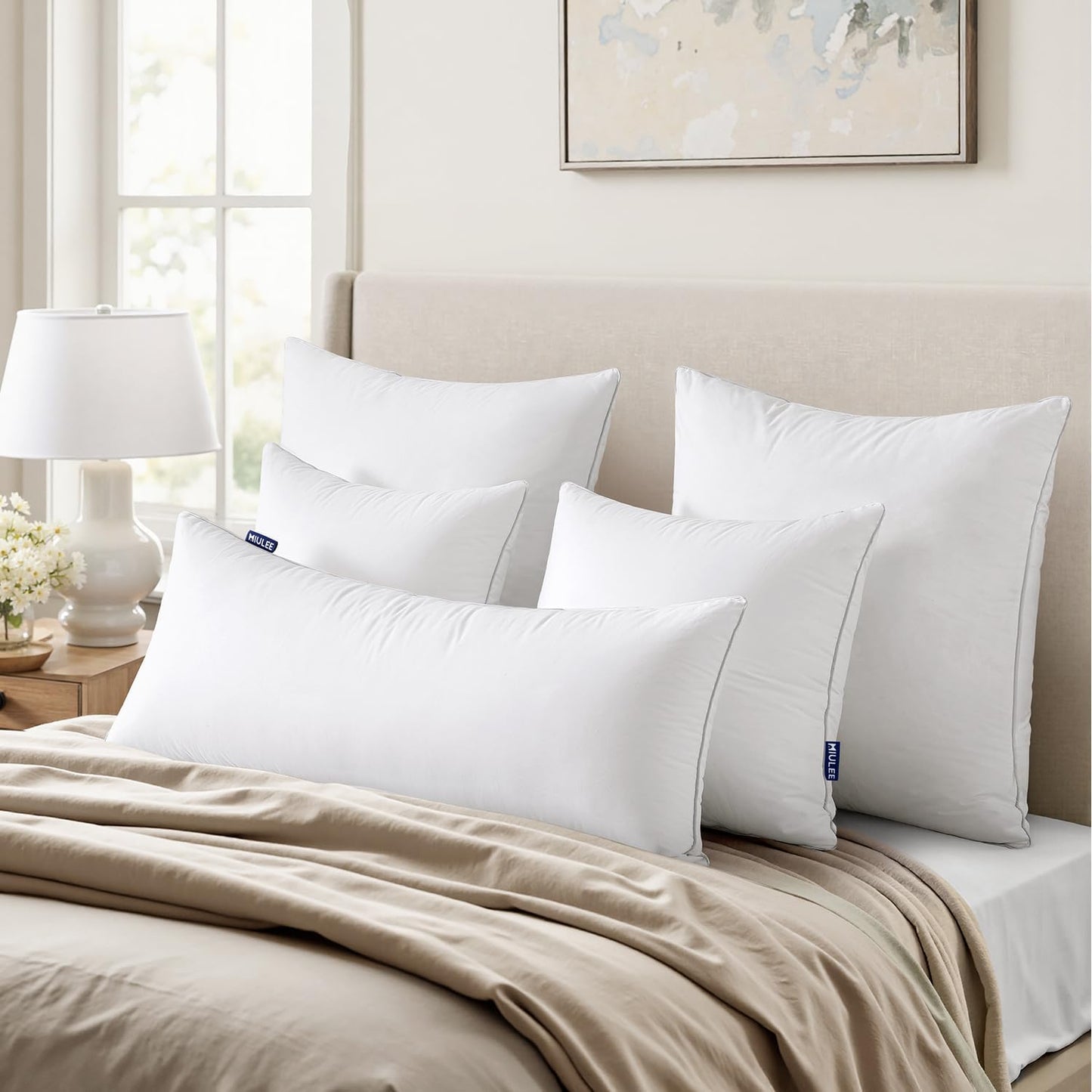 16X26 Pillow Insert -Decorative Throw Pillow with 100% Cotton Cover Rectangle for Sofa Couch