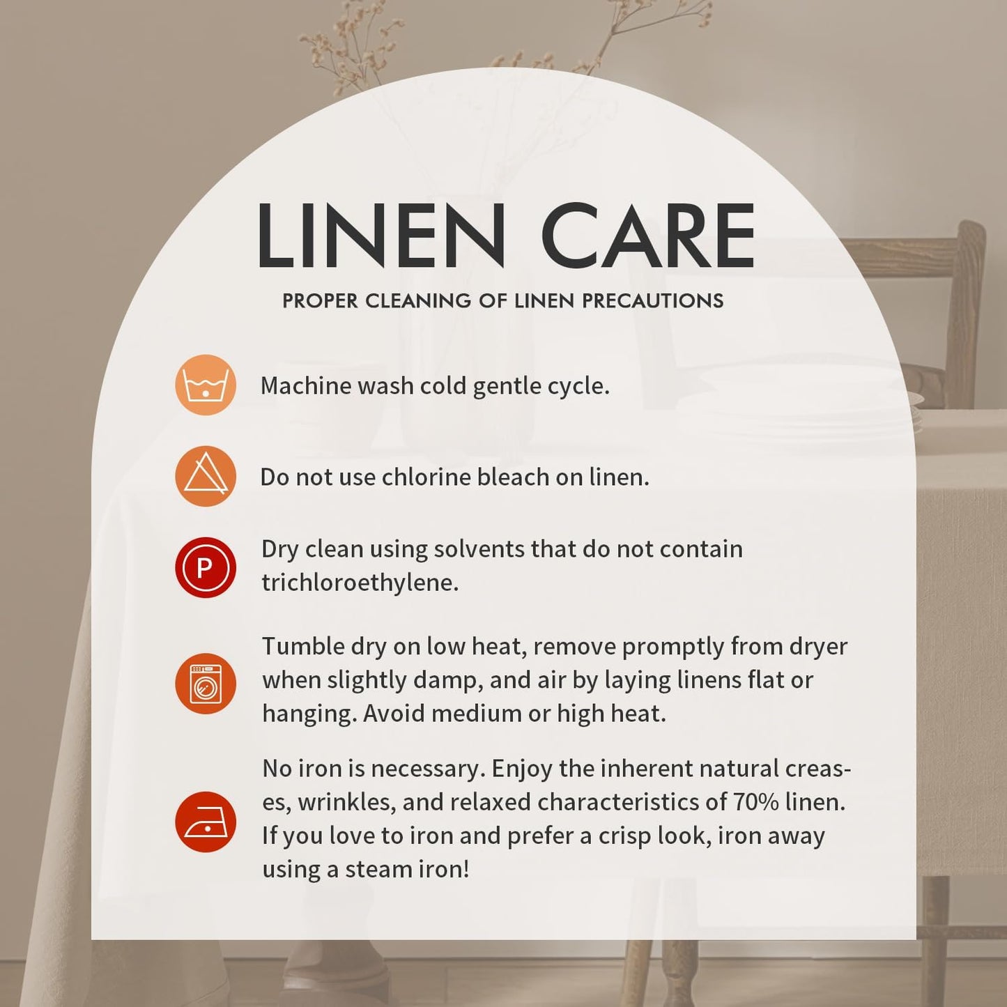 Natural Linen Cotton Blend Tablecloth Rectangle, Luxury Waterproof Stain Resistant Durable Farmhouse Oblong Table Cloth for Dining Party Christmas Weddings Birthday, 52 X 84 Inch, Ivory Cream