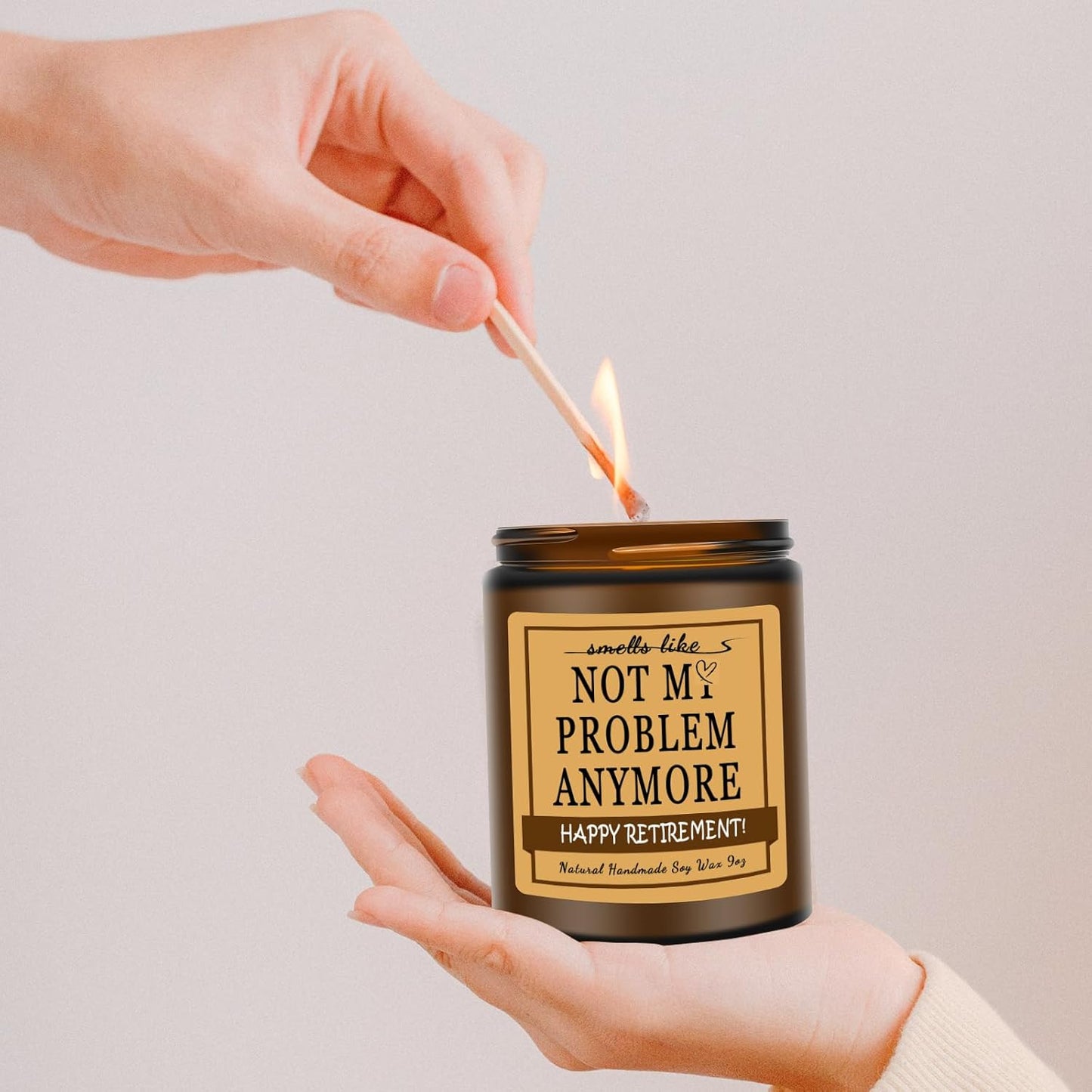 Retirement Gifts for Women Men/Funny Retirement Farewell Decorations Gift for Coworkers,Boss,Manager,Friends,Teacher,Family/Cedarwood Sandalwood Candle for Her Him