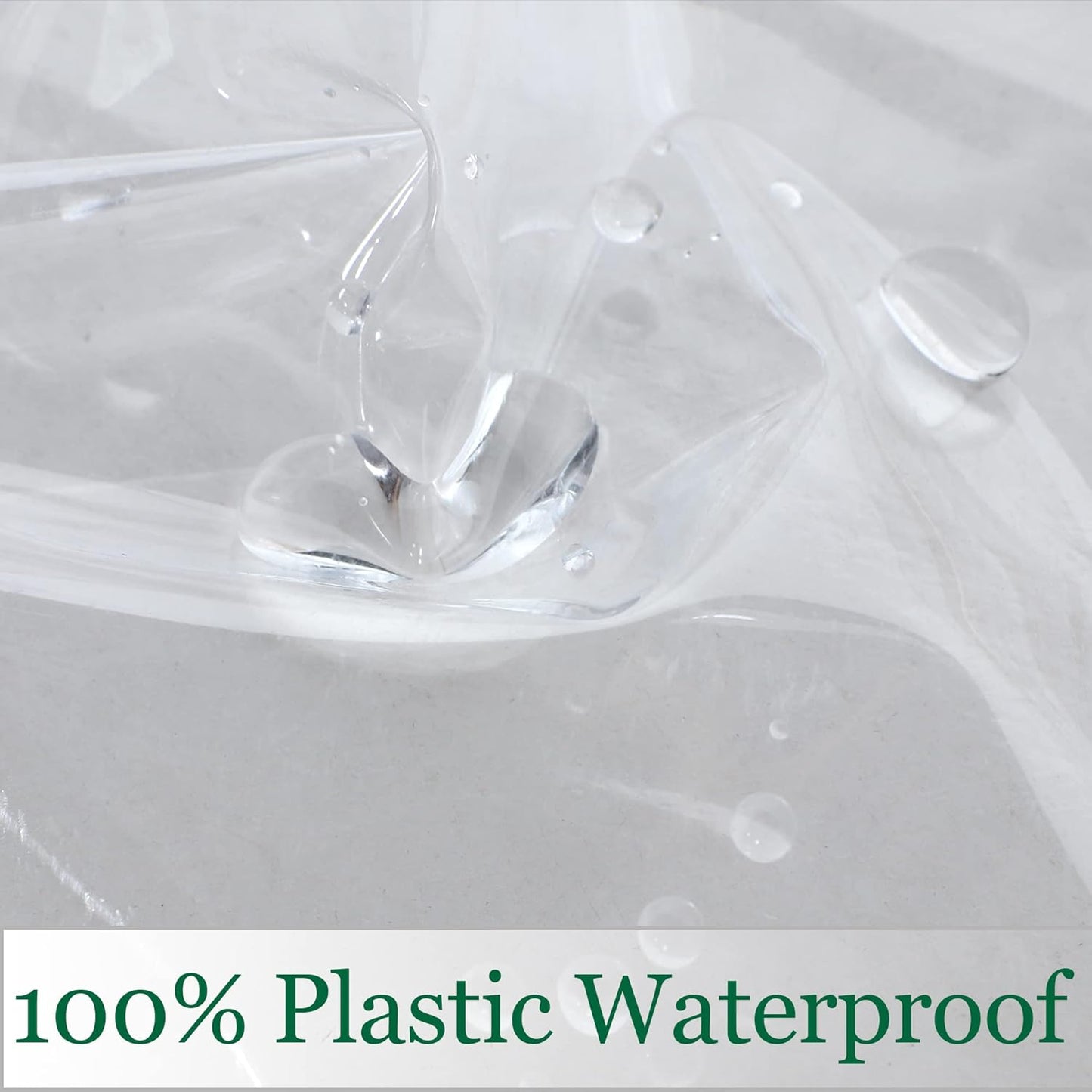 Clear Plastic Tablecloth 54 X 54 Inch, 100% Waterproof Oil-Proof Spill-Proof Vinyl PVC Table Cloth, Wipeable Rectangle Tablecloth Protector for Dining Table, Outdoor and Indoor Uses, Clear