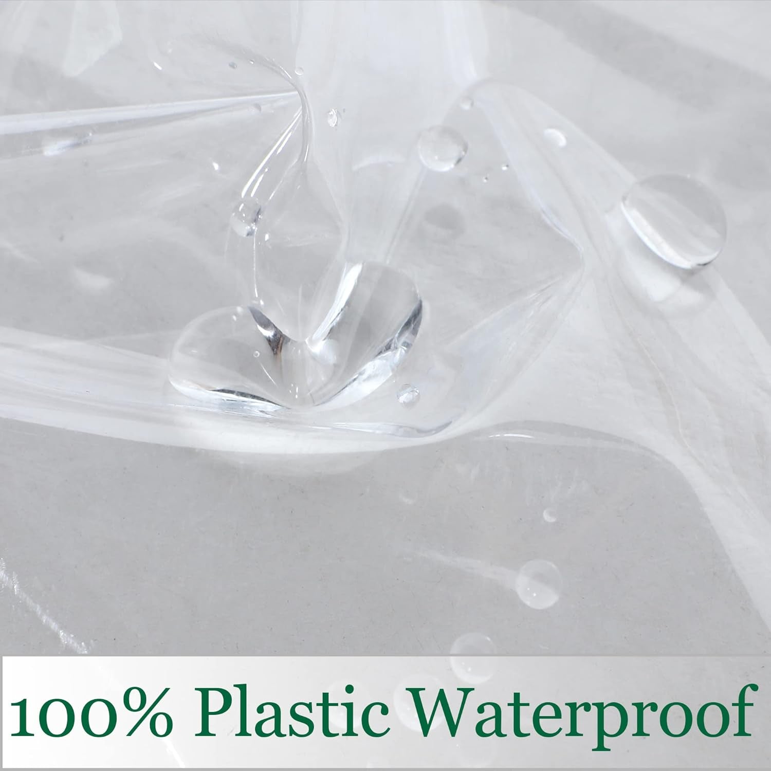 Clear Plastic Tablecloth 54 X 54 Inch, 100% Waterproof Oil-Proof Spill-Proof Vinyl PVC Table Cloth, Wipeable Rectangle Tablecloth Protector for Dining Table, Outdoor and Indoor Uses, Clear