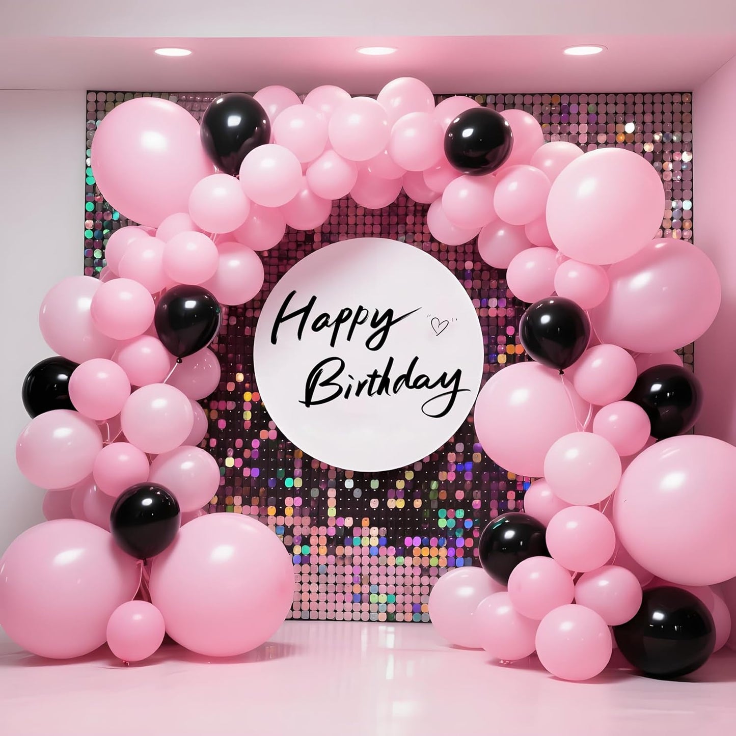 120Pcs 5Inch Pink Balloons, Small Light Pink Latex Balloons for Baby Bridal Shower Gender Reveal Birthday Party Decorations