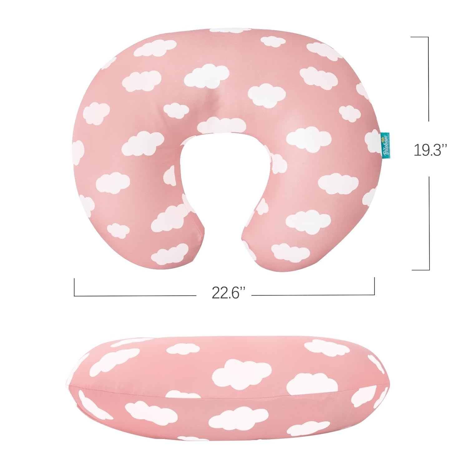 Nursing Pillow Cover 2 Pack for Breastfeeding Pillow, Ultra Soft and Cozy Nursing Slipcovers, Snug Fits Boppy Pillow, Perfect Choice for Mom