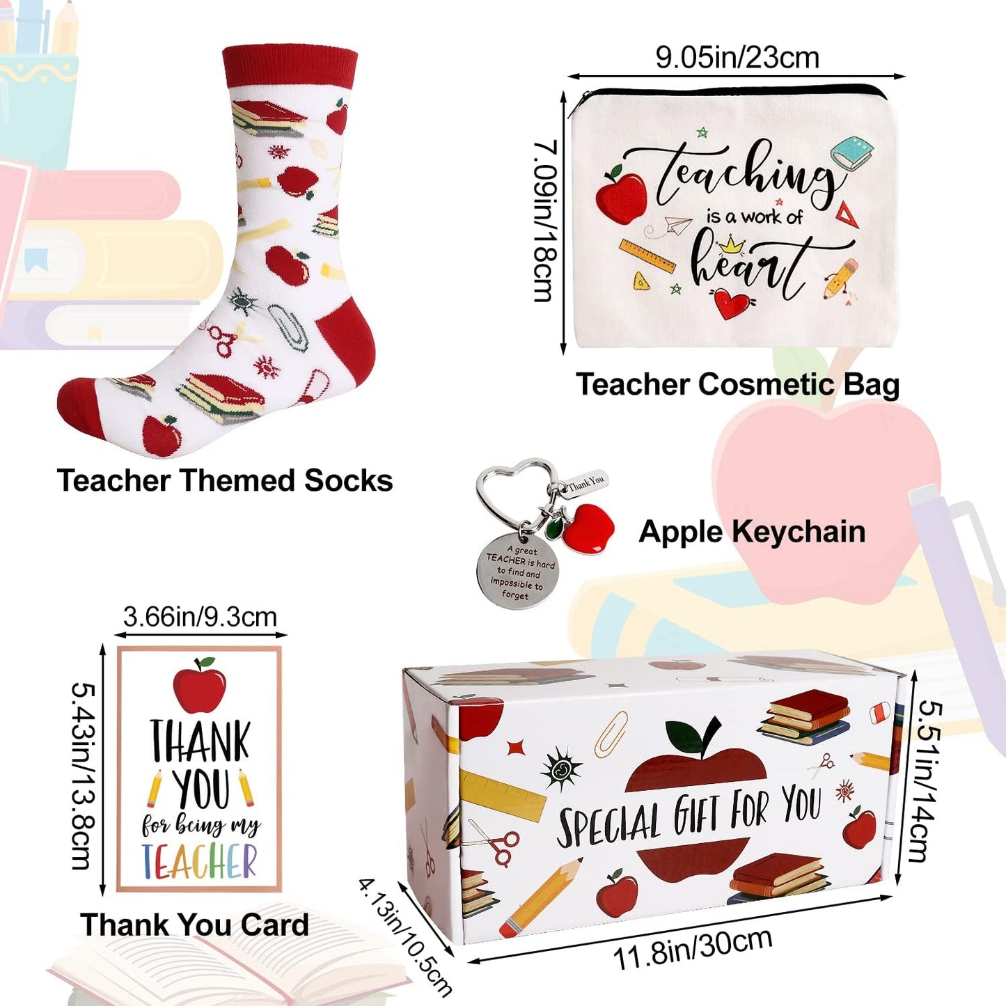 Teacher Appreciation Gifts, Best Teachers Gifts, Thank You Teacher Gift, Funny Back to School Gift for Teachers Women, 7 Pcs