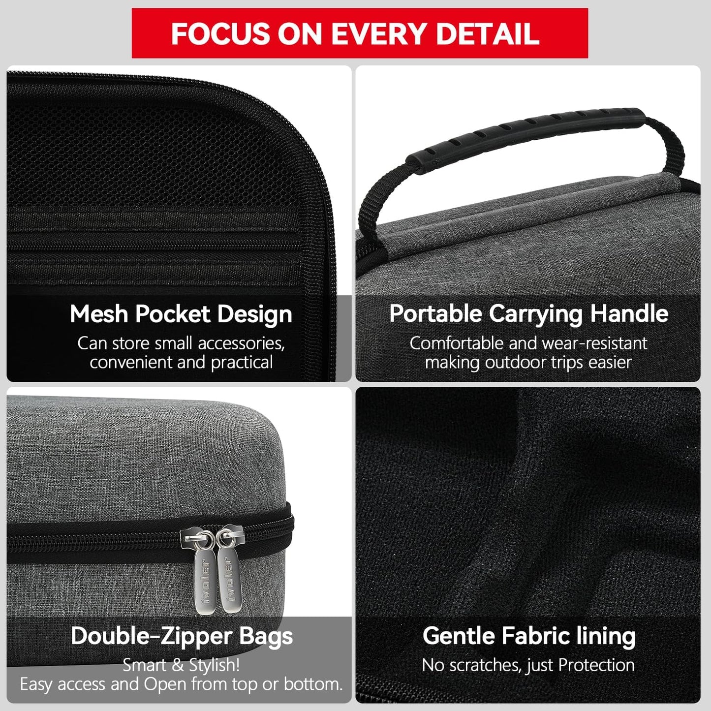 Lightweight & Compact Carrying Case for DJI Neo Drone – Easy-To-Carry Hard Bag for Fly More Combo, RC-N3 Controller,Batteries Accessories