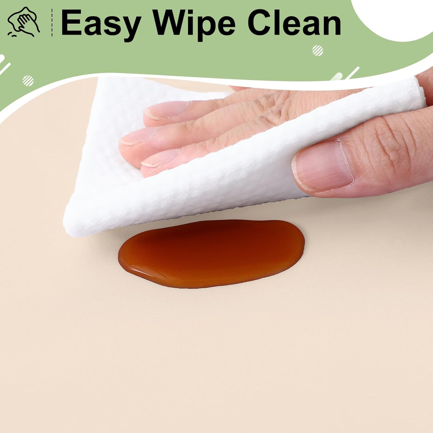 6 Packs Disposable Plastic Table Cloth, 54 X 108 Inch Waterproof Rectangle Tablecloth, Leakproof & Sturdy Decorative Table Covers for Picnic, Party and Outdoor, Ivory