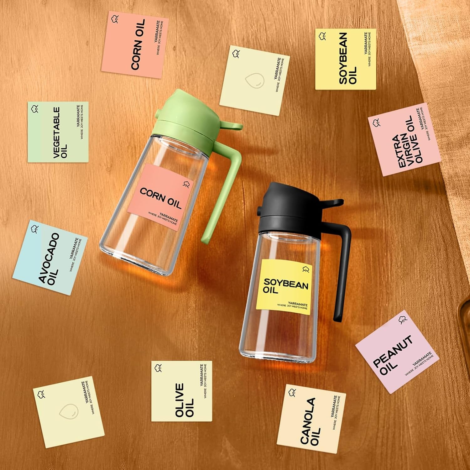 10 Color Labels for Oil Sprayer Bottles