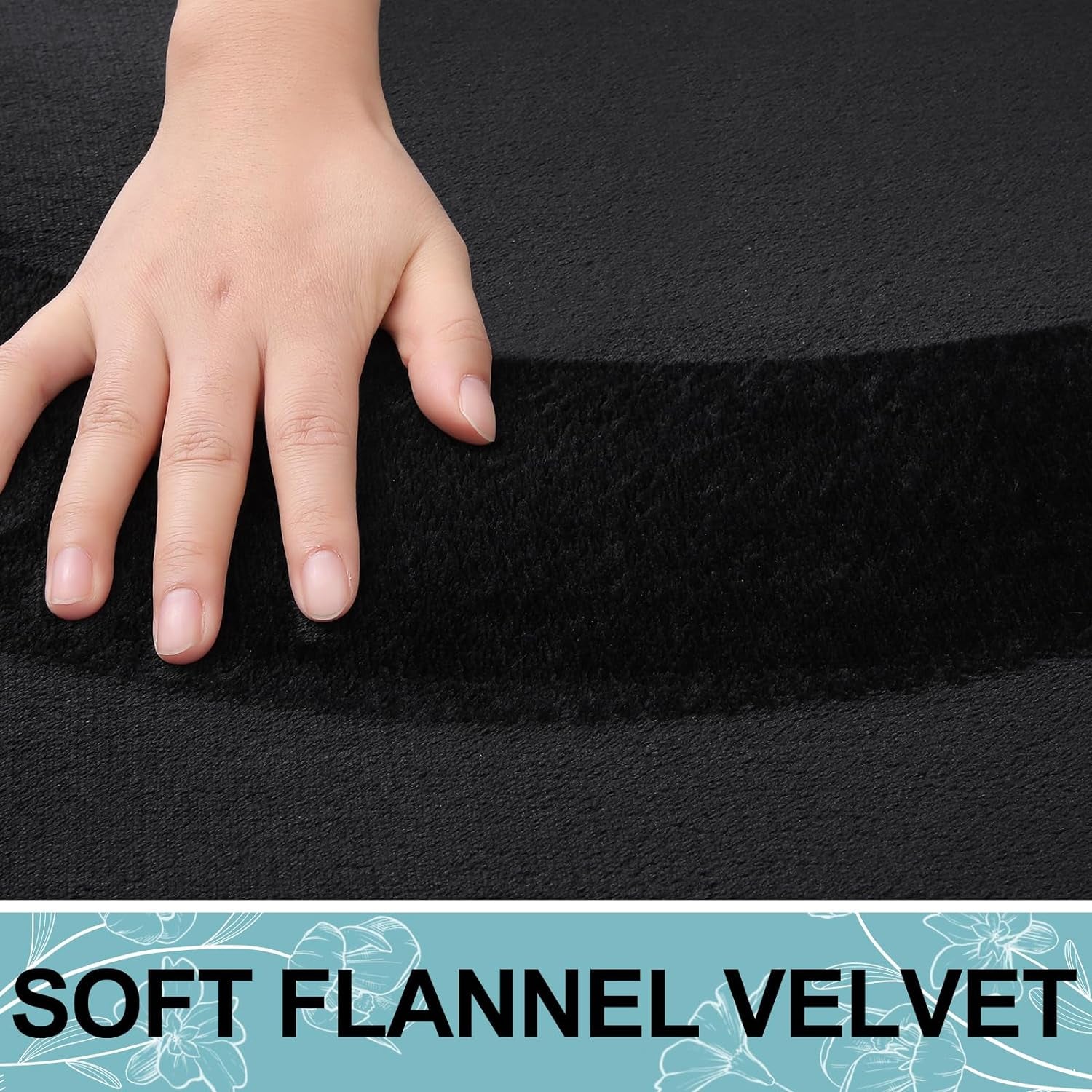 Bath Rug and Dog Door Mat Set, Memory Foam Bath Rug (Black 24X16) and Dog Door Mat for Muddy Paws (Grey 30X20)