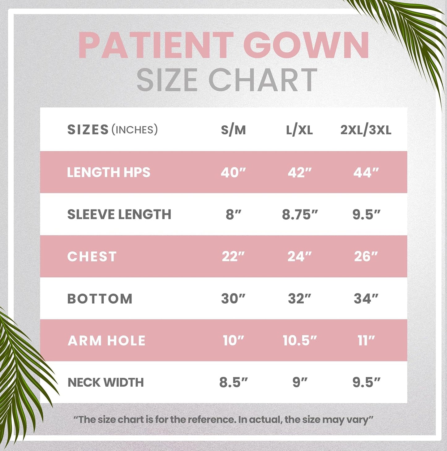 Women'S Hospital Gown Soft and Stylish Patient Gown