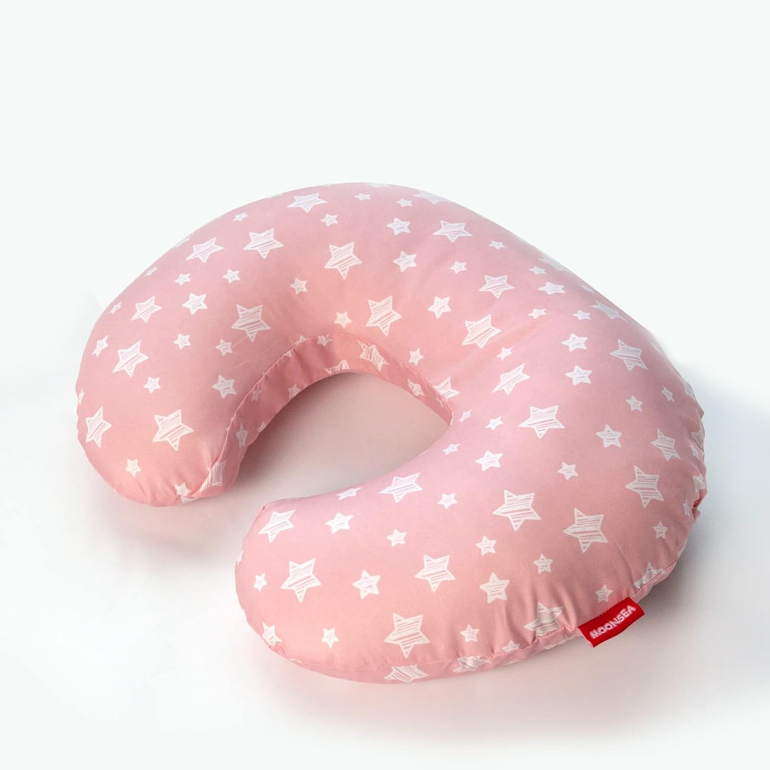 2 Pack Nursing Pillow Cover Grey and Navy for Infant, Snug Fits Boppy Nursing Pillows, Breastfeeding Nursing Pillow Slipcovers Super Soft, for Breastfeeding Moms, Pink & Gray Star