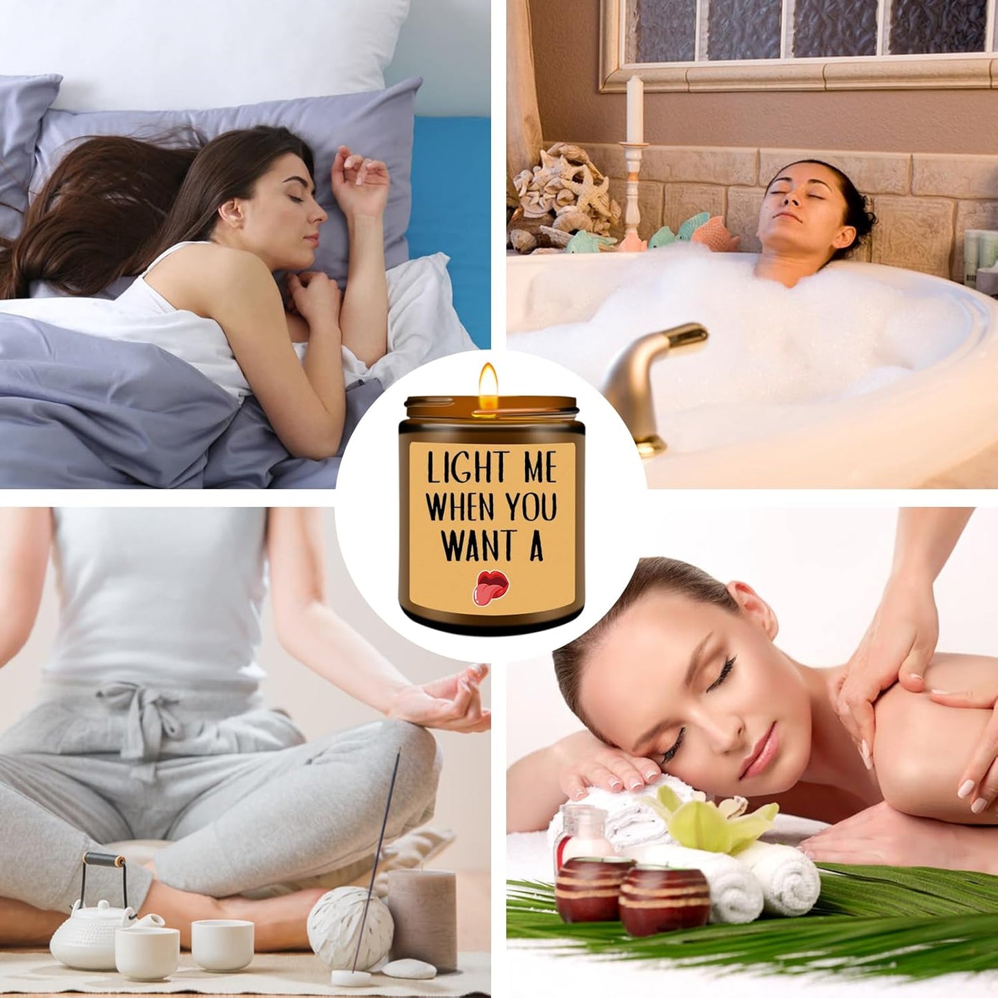 Birthday Gifts for Men, Gifts for Boyfriend, Anniversary Valentines Engagement Romantic Gift for Him, Fiance, Husband Boyfriend from Wife Girlfriend, Funny Sandalwood Scented Candles for Men