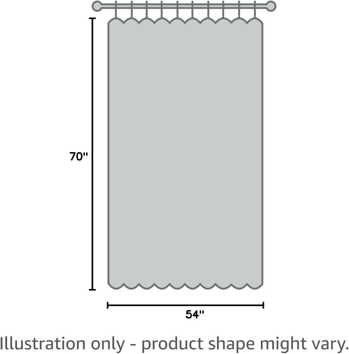 1 Pack Fabric Snap-In Shower Curtain Liner Replacement,Compatible with No Hook Shower Curtain with Snap in Liner, Removable & Water-Repellent,Machine Washable,70X54,Black
