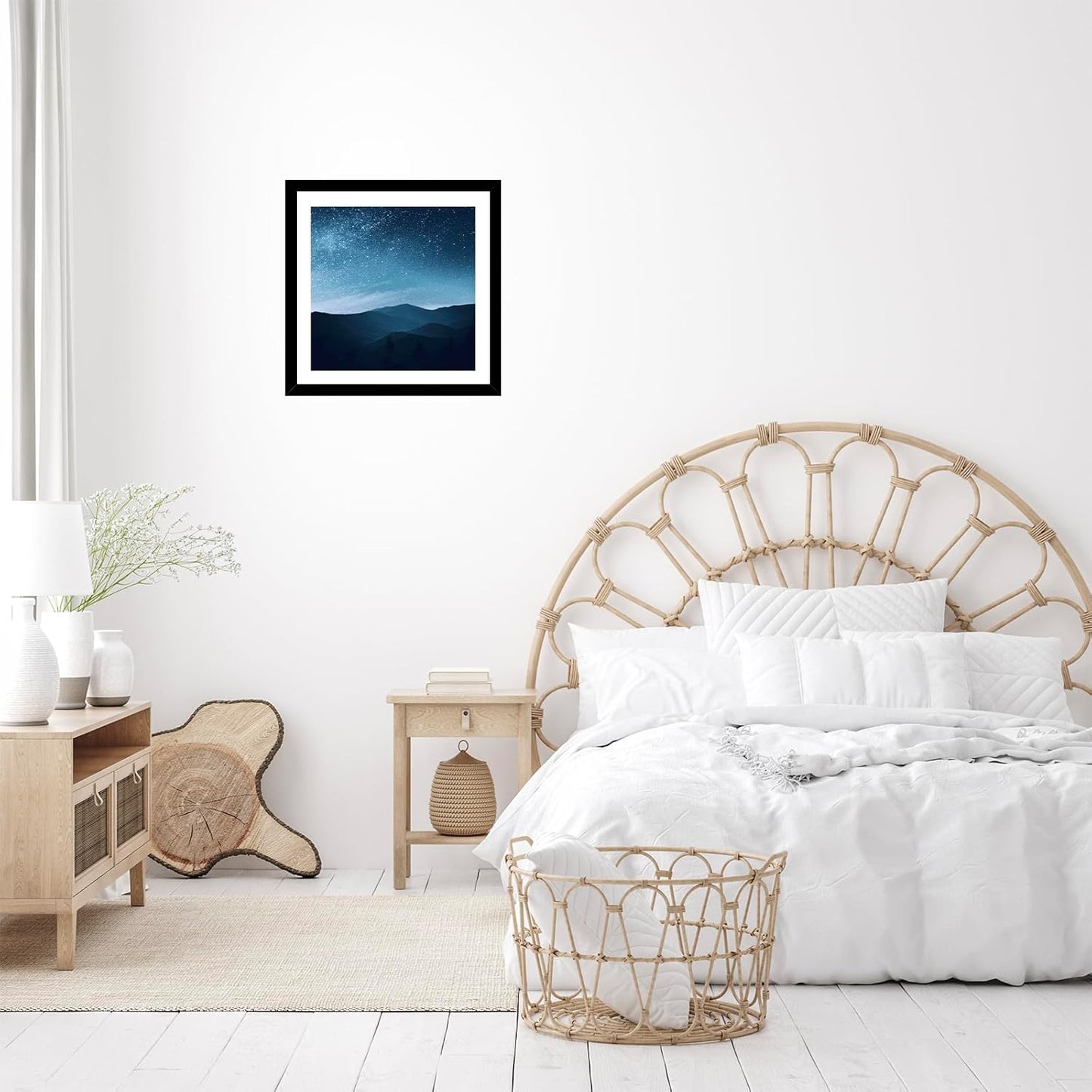 12X12 Picture Frame with Mat for 30 X 30Cm Diamond Art Painting, Display Photo 10X10 or 12 X 12 without Mat, Wall Hanging Large Frame with Plexiglass, Black
