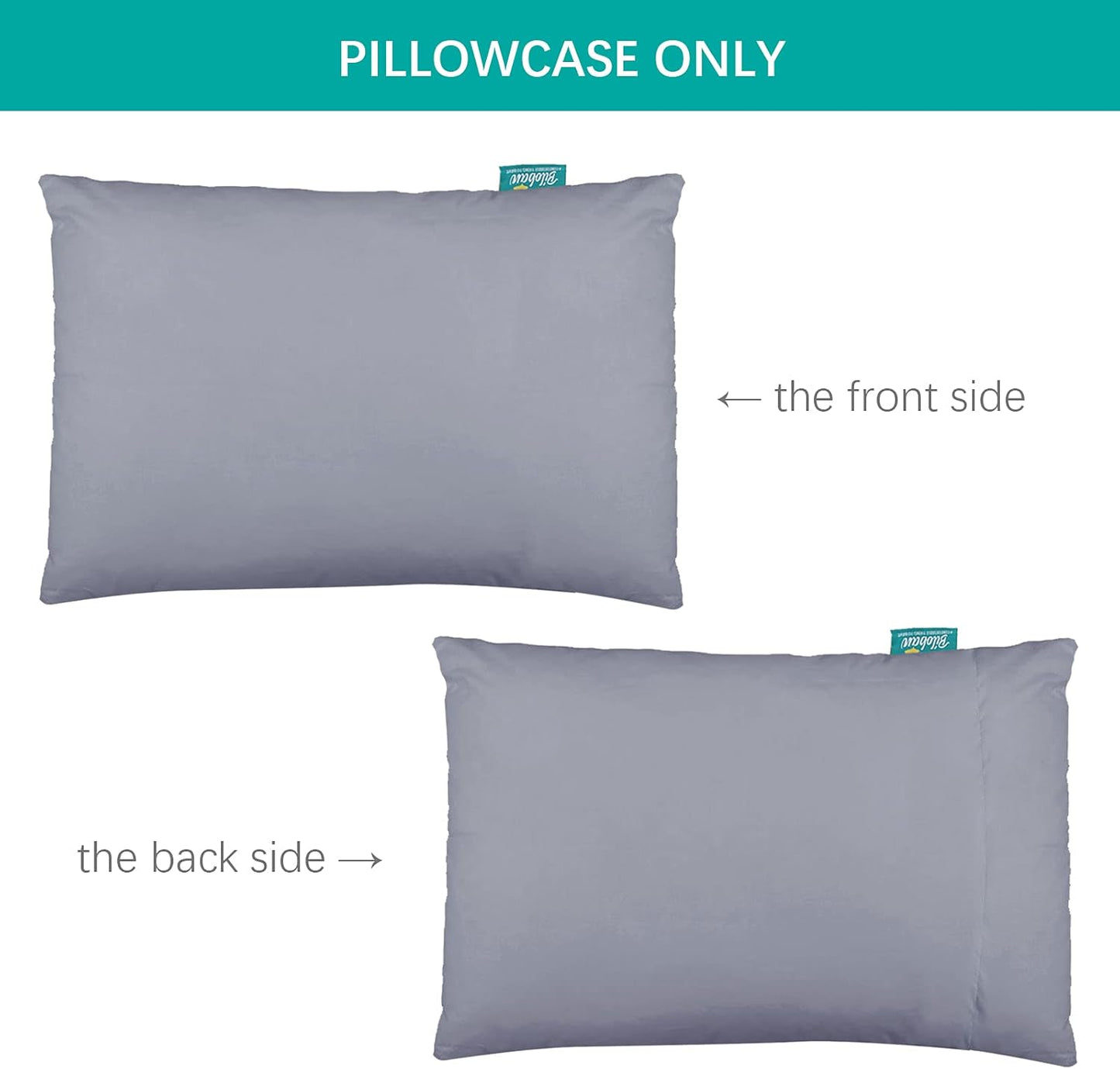 3-Piece Toddler Sheet Set Microfiber, Toddler Bedding Set Includes Crib Mattress Sheet, Flat Sheet and Envelope Pillowcase, Silky Soft, Breathable and Lightweight, Grey