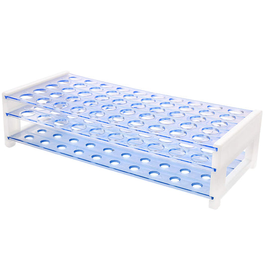 Plastic Test Tube Rack for 13/16 Mm Tubes, Holds 50, Detachable (Single)