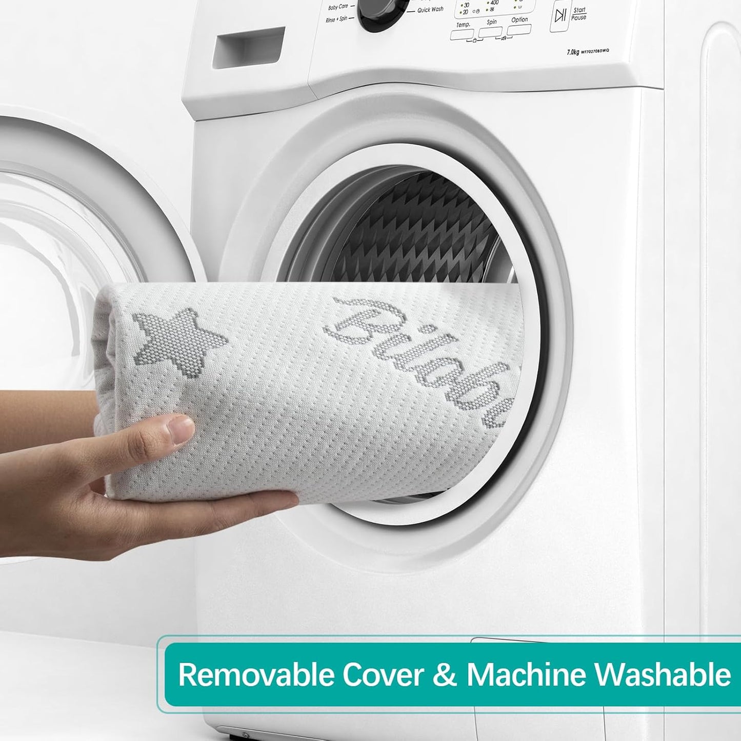 Pack and Play Mattress Protector Cover Zipper, Compatible with Graco Pack N Play &Dream on Me &Pamo Babe Playard Mattress to 1.5 Inches, Waterproof Viscose Made from Bamboo Playard Mattress Encasement