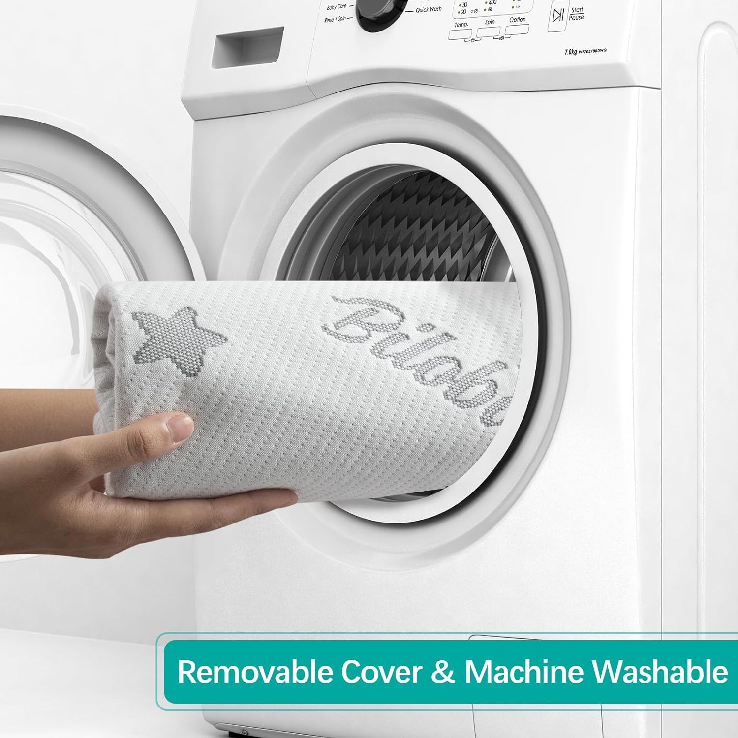 Pack and Play Mattress Protector Cover Zipper, Compatible with Graco Pack N Play &Dream on Me &Pamo Babe Playard Mattress to 1.5 Inches, Waterproof Viscose Made from Bamboo Playard Mattress Encasement